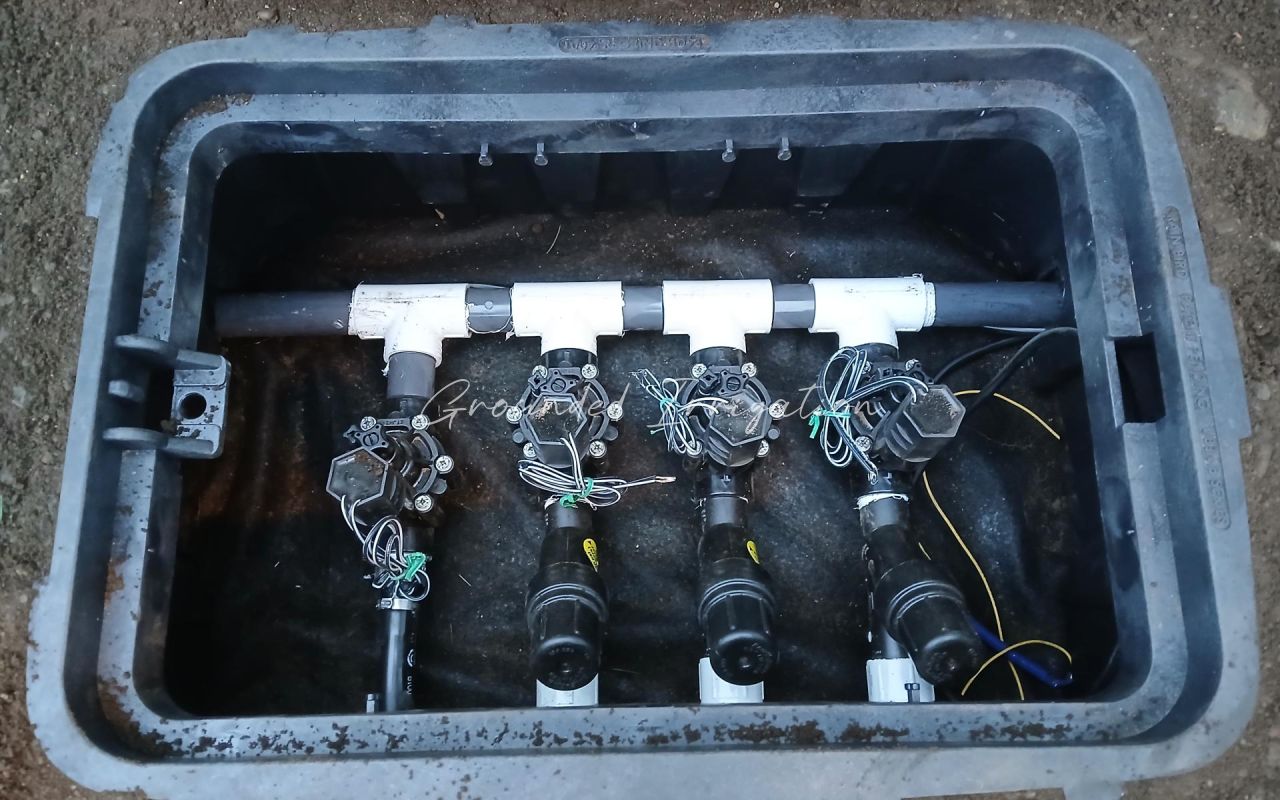 four zone valve bank with three filters