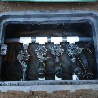 four zone valve bank with three filters