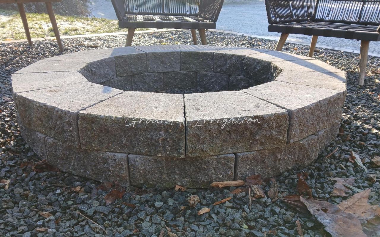 stone firepit close crop