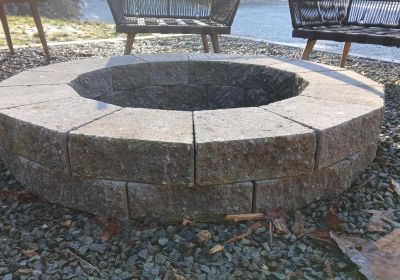 Split Face Concrete Firepit