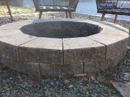 Split Face Concrete Firepit